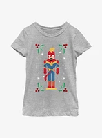 Marvel Captain Mistletoe Youth Girls T-Shirt