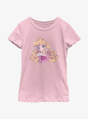 Disney Sleeping Beauty Cute Aurora Manga Version Youth Girls T-Shirt