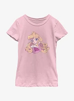 Disney Sleeping Beauty Cute Aurora Manga Version Youth Girls T-Shirt