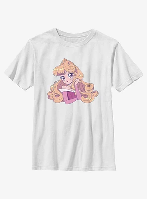 Disney Sleeping Beauty Cute Aurora Manga Version Youth T-Shirt