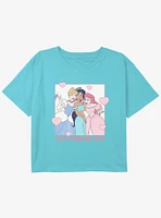 Disney Princesses Just Hanging Princess Youth Girls Boxy Crop T-Shirt