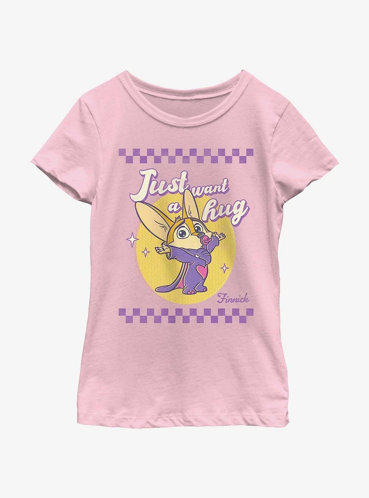 Disney Zootopia Zinnick Just A Hug Youth Girls T-Shirt