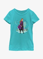 Disney Frozen 2 Falling Into Summer Youth Girls T-Shirt