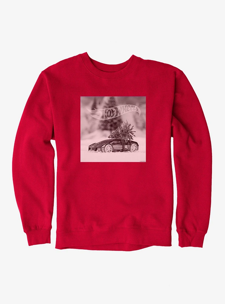 Hot Wheels Christmas Tree Sweatshirt