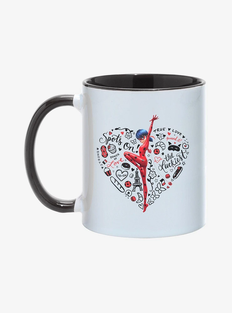 Miraculous: Tales Of Ladybug & Cat Noir Ladybug Spots On! Heart 11oz Mug