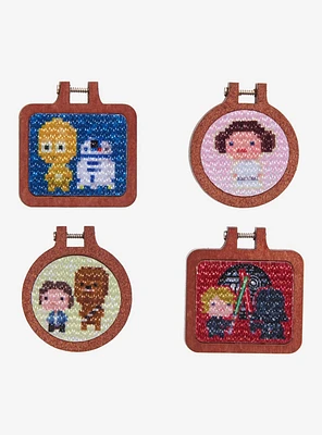 Star Wars Cross Stitch Portraits Pin Set — BoxLunch Exclusive