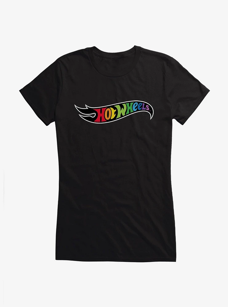 Hot Wheels Pride Rainbow Letters Logo T-Shirt