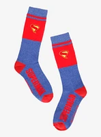 DC Comics Superman Logo Crew Socks - BoxLunch Exclusive