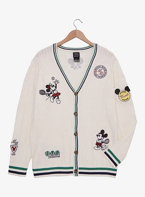 Disney Mickey Mouse and Friends Country Club Tennis Icons Cardigan - BoxLunch Exclusive