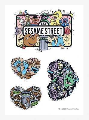 Sesame Street Hearts Sticker Sheet