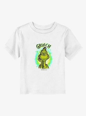 Dr Seuss Brushy Grinch Front Toddler T-Shirt