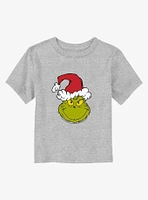 Dr Seuss Grinch Santa Head Toddler T-Shirt