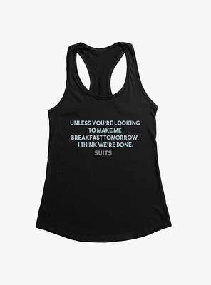 Suits Breakfast Tomorrow Womens Tank