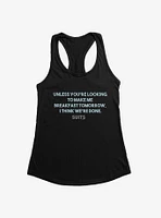 Suits Breakfast Tomorrow Womens Tank