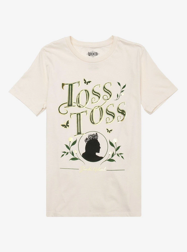 Wicked Glinda Toss Foil Girls T-Shirt