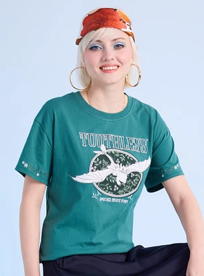 DreamWorks How to Train Your Dragon Toothless Embroidered Women's T-Shirt — BoxLunch Exclusive
