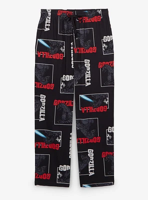 Godzilla Panel Portraits Allover Print Sleep Pants - BoxLunch Exclusive