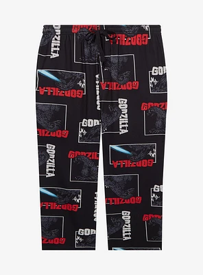 Godzilla Panel Portraits Allover Print Women's Plus Sleep Pants - BoxLunch Exclusive