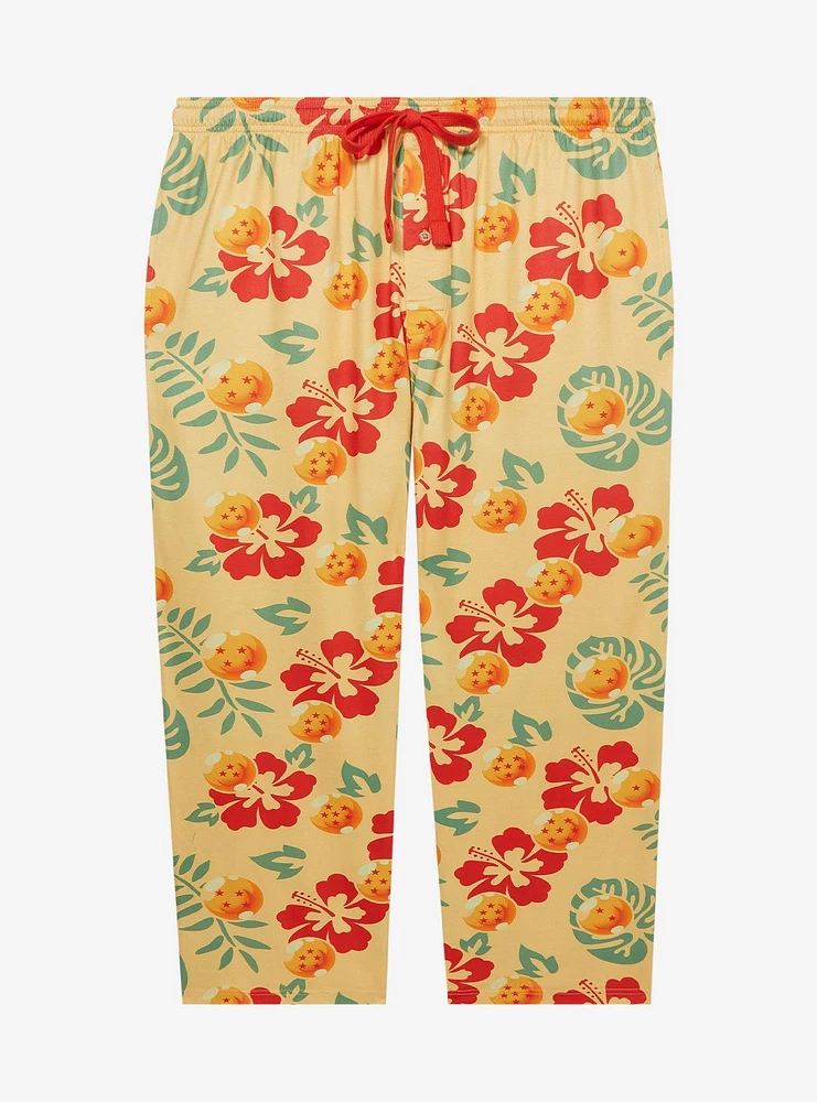 Dragon Ball Z Floral Balls Allover Print Women's Plus Sleep Pants - BoxLunch Exclusive