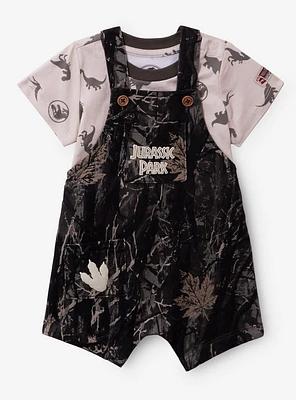 Jurassic Park Camo Infant T-Shirt and Overall Set — BoxLunch Exclusive