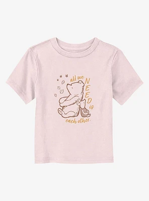 Disney Winnie The Pooh All We Need Is Each Other Toddler T-Shirt