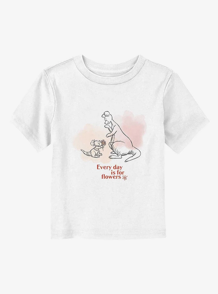 Disney Winnie The Pooh Every Day Is For Flowers Toddler T-Shirt