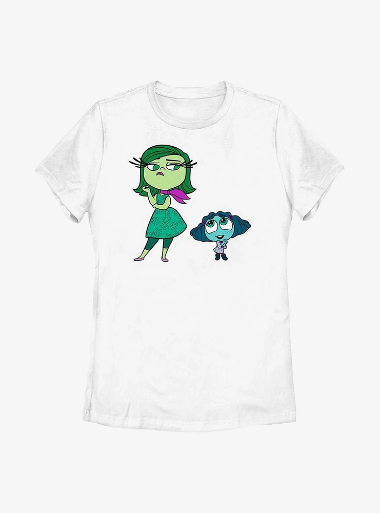 Disney Pixar Inside Out 2 Cute Envy And Disgust Womens T-Shirt