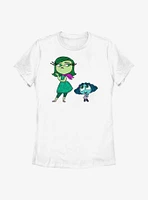 Disney Pixar Inside Out 2 Cute Envy And Disgust Womens T-Shirt