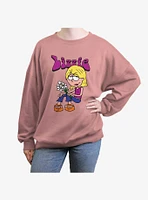 Disney Lizzie McGuire Bouquet Womens Oversized Sweatshirt