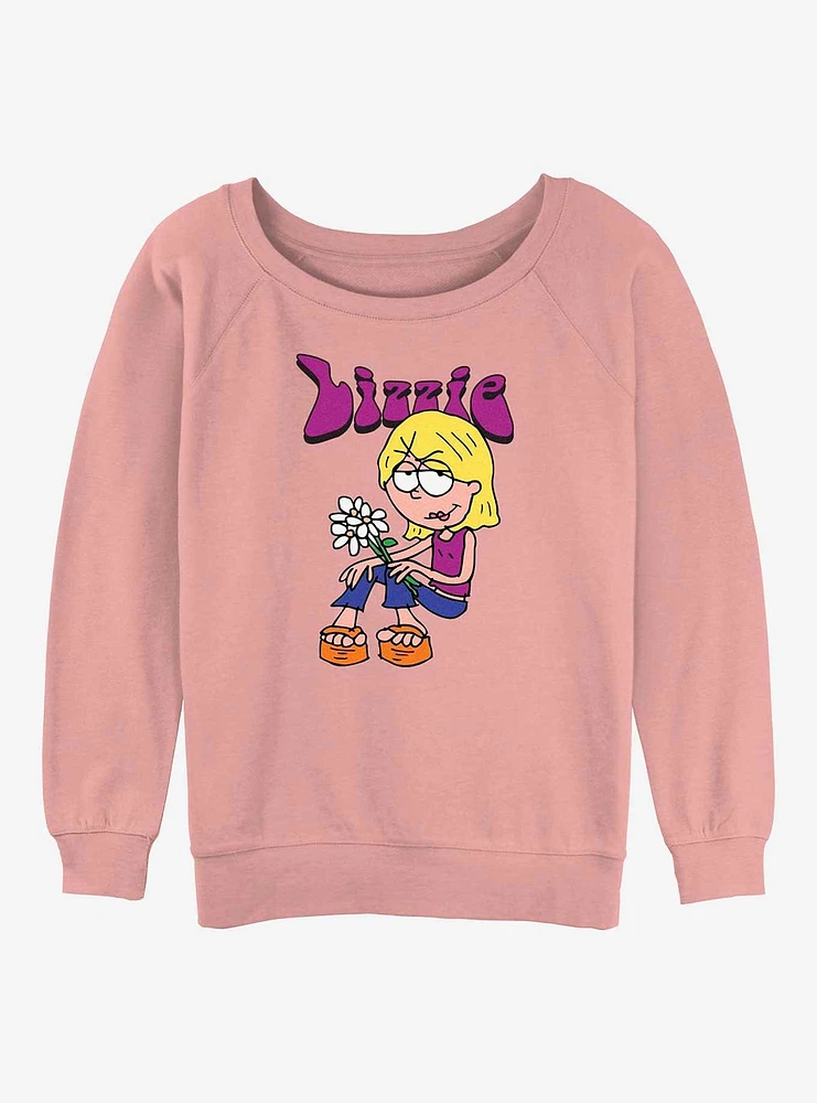 Disney Lizzie McGuire Bouquet Womens Slouchy Sweatshirt