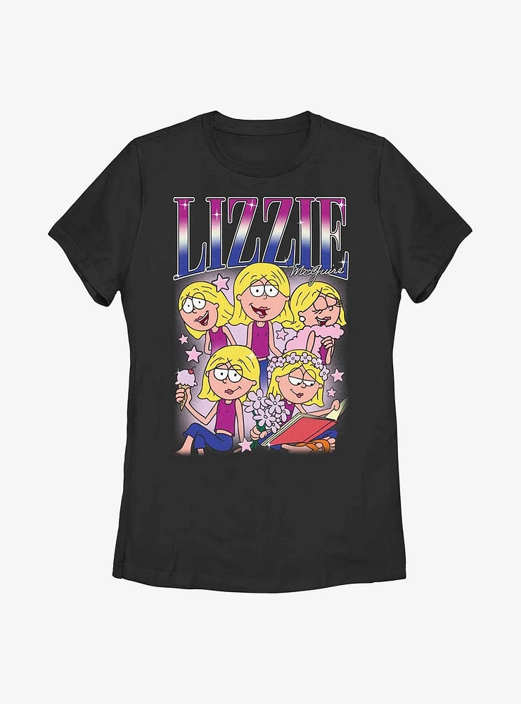 Disney Lizzie McGuire Collage Womens T-Shirt