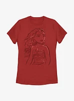 Disney Moana Big Sketchy Womens T-Shirt