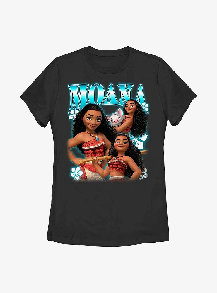 Disney Moana Collage Womens T-Shirt