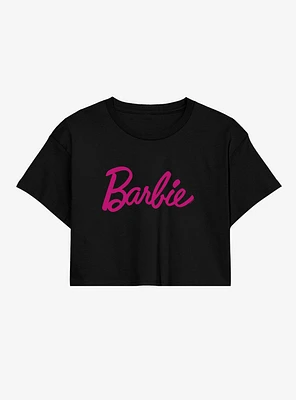 Barbie Logo Girls Crop T-Shirt