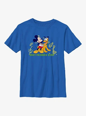 Disney Mickey Mouse & Pluto Best Friends Ever Youth T-Shirt