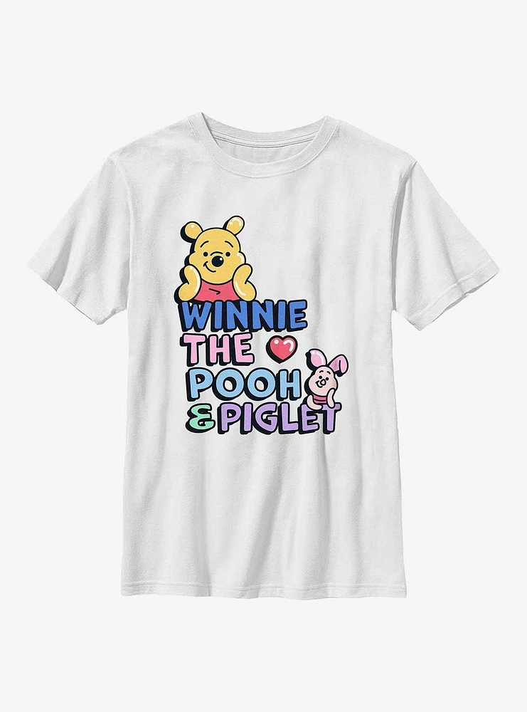 Disney Winnie The Pooh And Piglet Lovely Youth T-Shirt