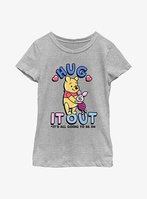 Disney Winnie The Pooh Hug It Out Youth Girls T-Shirt