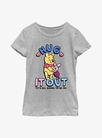 Disney Winnie The Pooh Hug It Out Youth Girls T-Shirt