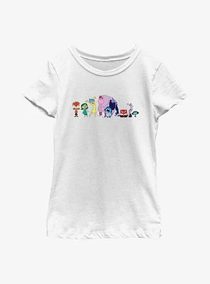 Disney Pixar Inside Out 2 All Emotions Youth Girls T-Shirt