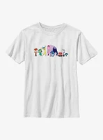 Disney Pixar Inside Out 2 All Emotions Youth T-Shirt