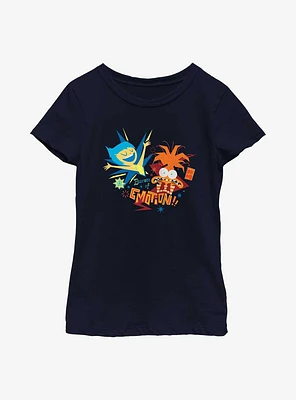 Disney Pixar Inside Out 2 Bursts Of Emotion Youth Girls T-Shirt