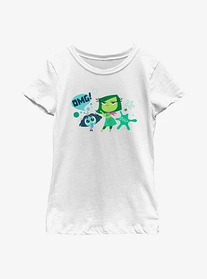 Disney Pixar Inside Out 2 Little Envy And Disgust Youth Girls T-Shirt