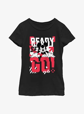 Disney Mickey Mouse Ready Set Go Youth Girls T-Shirt