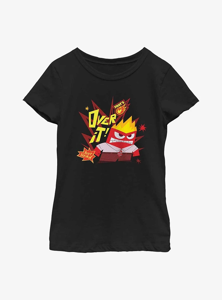 Disney Pixar Inside Out 2 Over It Youth Girls T-Shirt