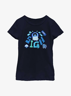 Disney Pixar Inside Out 2 Sadness Sigh Youth Girls T-Shirt