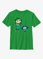 Disney Pixar Inside Out 2 Cute Envy And Disgust Youth T-Shirt