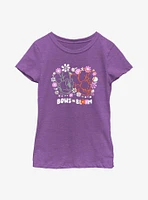 Disney Minnie Mouse & Daisy Duck Bows Bloom Youth Girls T-Shirt