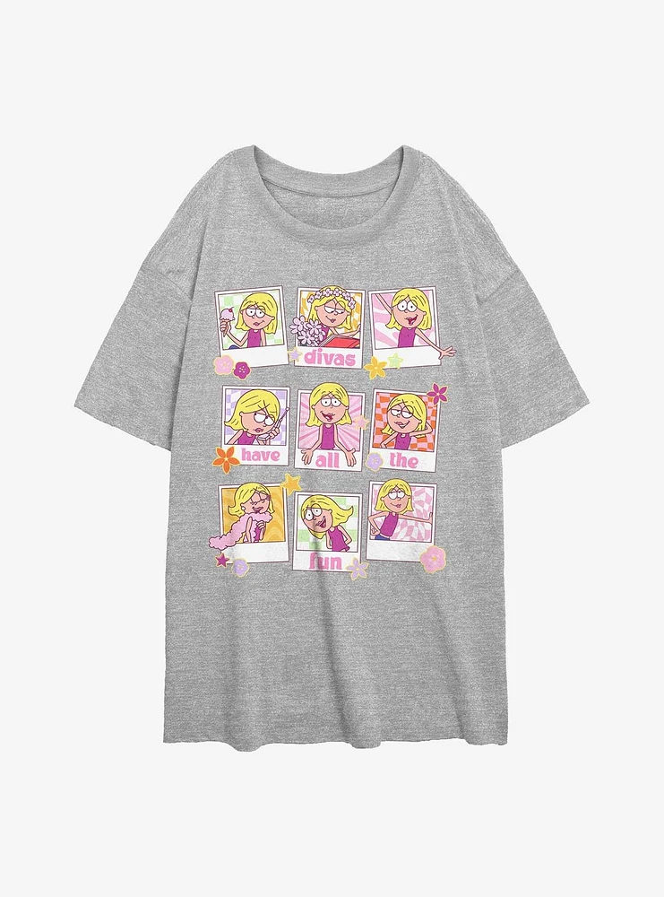 Disney Lizzie McGuire Polaroid Liz Womens Oversized T-Shirt