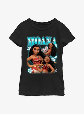 Disney Moana Collage Youth Girls T-Shirt