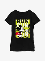 Disney Mickey Mouse Run Youth Girls T-Shirt